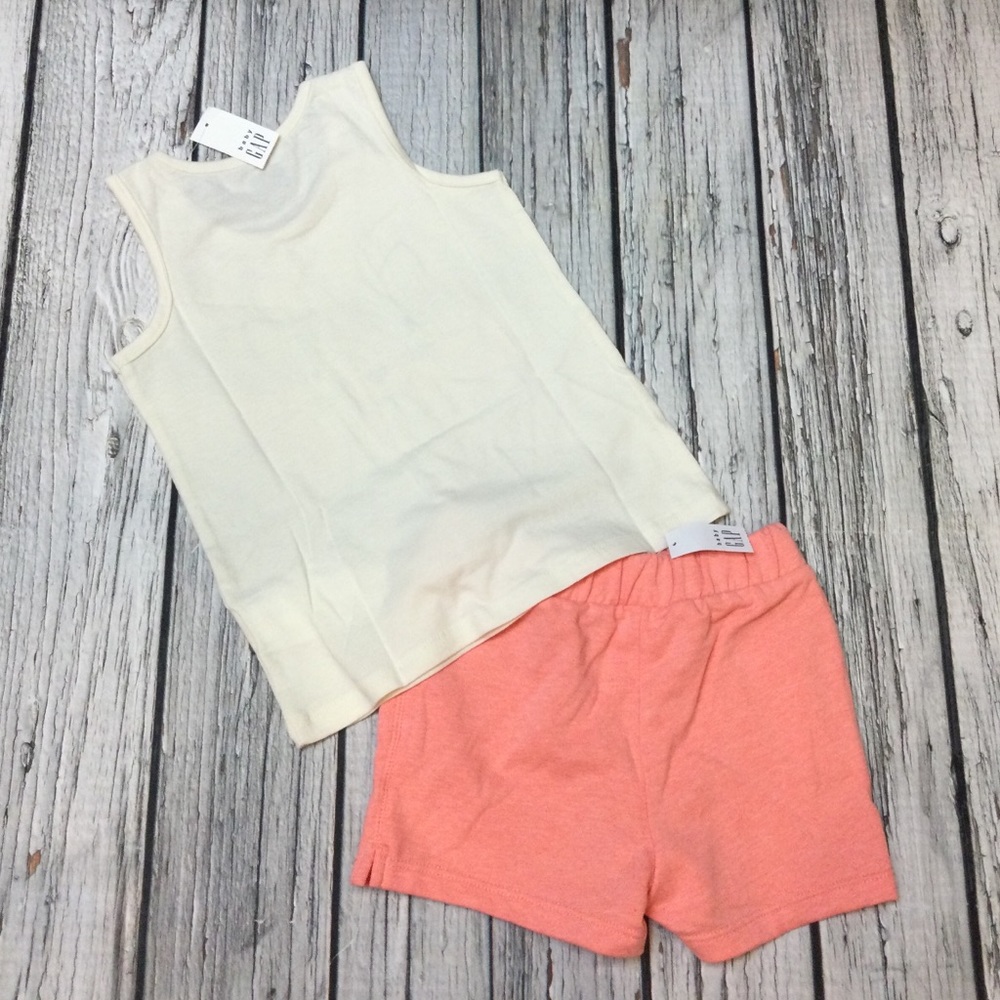 Gap Girls 18-24 Months 2T 4T Pink Shorts Outfit - Picture 4 of 5